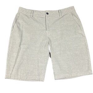 RVCA men’s flat front shorts gray 34